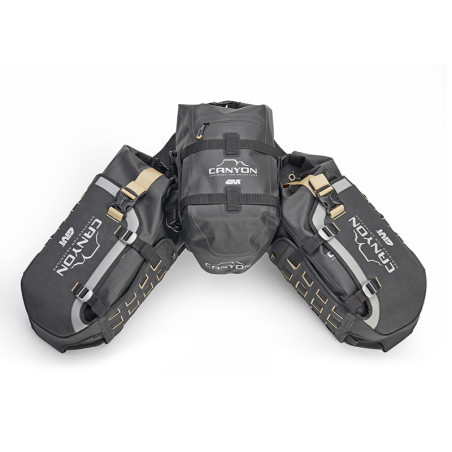GRT721B Canyon Base Bag Trio - Modular Horseshoe Cargo System - Visenzi Motomarket