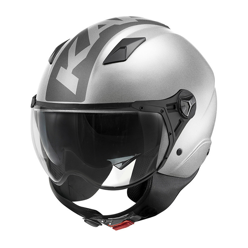 Demi Jet Helmet Kappa KV57 Striker matt silver / titanium - Visenzi Motomarket