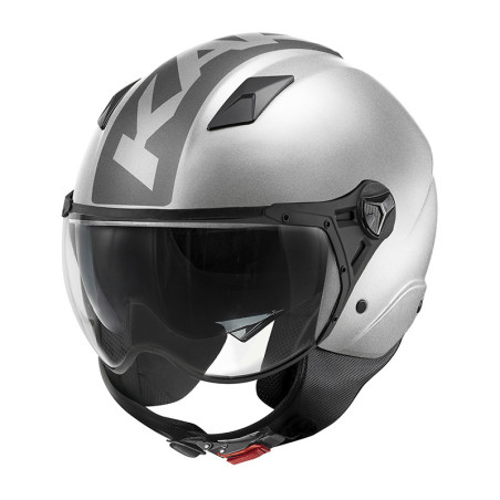 Casco Demi Jet Kappa KV57 Striker argento opaco / titanio