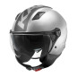 Demi Jet Helmet Kappa KV57 Striker matt silver / titanium