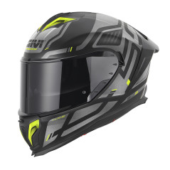 Casco Integrale GIVI 50.3 Quasar Nero opaco / Titanio / Giallo - Visenzi Motomarket