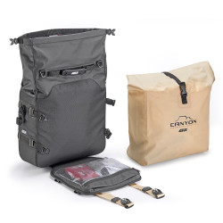 Pair of waterproof side bags 25+25L GRT720B CANYON Monokey - Visenzi Motomarket
