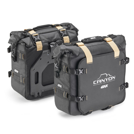 Coppia di borse laterali waterproof 25+25lt GIVI GRT720B CANYON Monokey