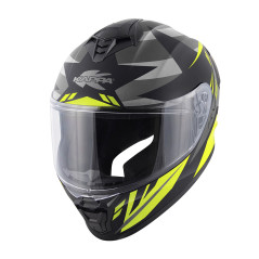 Casco Integrale Kappa KV51 ZENITH nero opaco / titanio / giallo fluo - Visenzi Motomarket