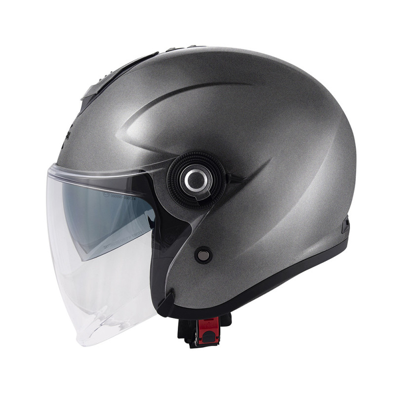 Kappa KV35 Double Visor Basic Titanio Opaco Casco Jet - Visenzi Motomarket