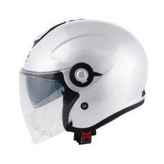 Kappa KV35 Double Visor Basic Bianco Lucido Casco Jet - Visenzi Motomarket