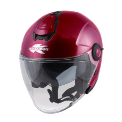 Kappa KV35 Double Visor Basic Bordeaux Lucido Casco Jet