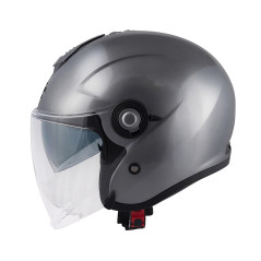 Kappa KV35 Double Visor Basic Grigio Lucido Casco Jet - Visenzi Motomarket