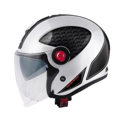 Kappa KV35 Double Visor Dexter bianco / nero / rosso