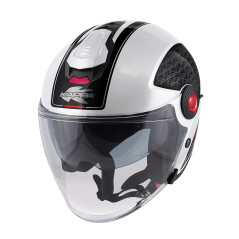 Kappa KV35 Double Visor Dexter white / black / red - Visenzi Motomarket