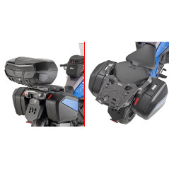 Attacco posteriore in alluminio (nero) per bauletto MONOKEY per BMW R 1300 RT (26) SRA5149