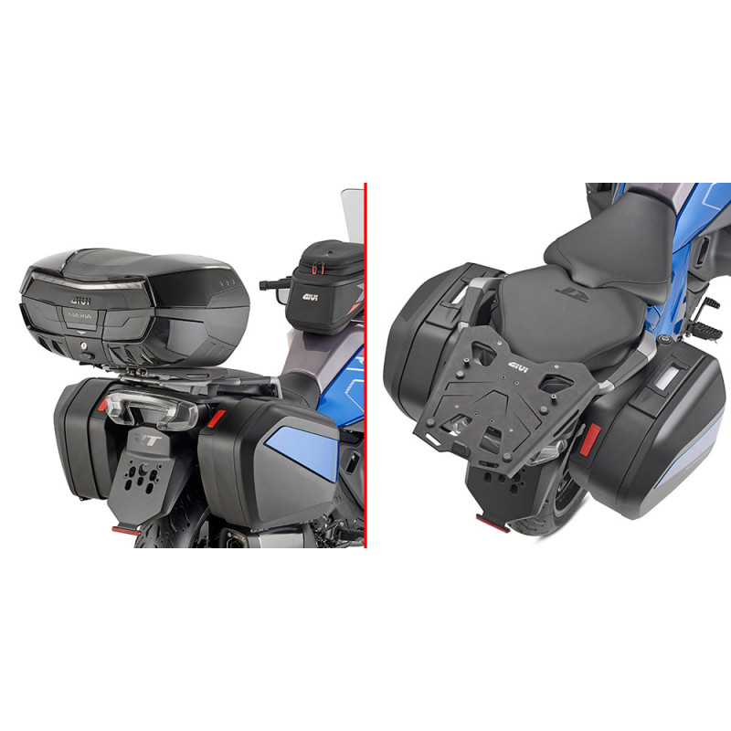 Attacco posteriore in alluminio (nero) per bauletto MONOKEY per BMW R 1300 RT (26) SRA5149