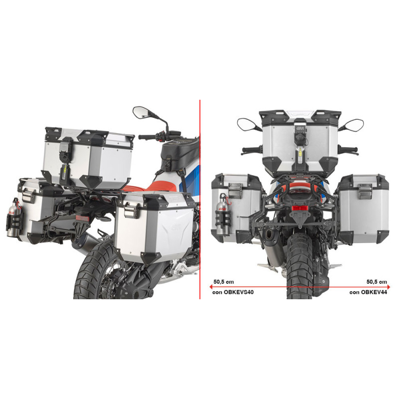 Portavaligie PL ONE-FIT con lato sinistro scantonato per valigie Trekker Outback per BMW R 12 G/S (25) PLOS5151CAM Portavaligie PL ONE-FIT con lato sinistro scantonato per valigie Trekker Outback per BMW R 12 G/S (25) PLOS5151CAM