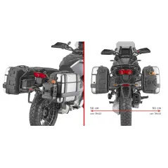 Portavaligie laterale per valigie MONOKEY per Moto Guzzi Stelvio 1000 (24 - 25) PLO8208MK