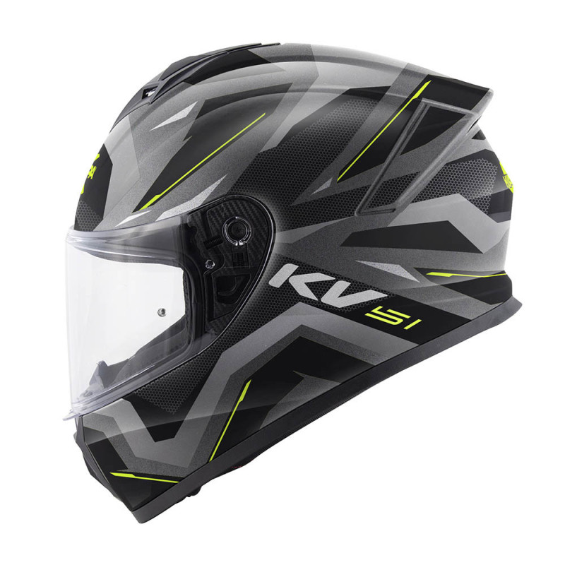 Casco Integrale Kappa KV51 Insert titanio / nero / giallo - Visenzi Motomarket