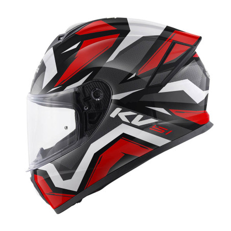 Casco Integrale Kappa KV51 Insert nero / rosso / bianco - Visenzi Motomarket