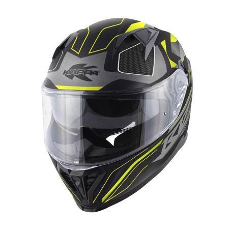 Casco Integrale Kappa KV52 Atlantic nero / grigio / giallo