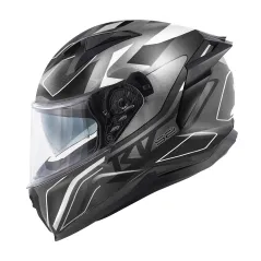 Casco Integrale Kappa KV52 Atlantic titanio / nero / argento - Visenzi Motomarket