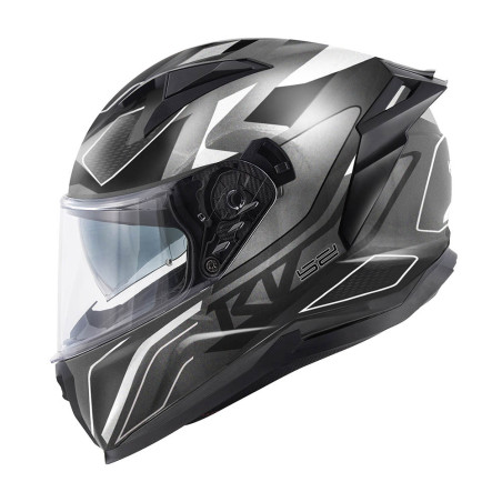 Casco Integrale Kappa KV52 Atlantic titanio / nero / argento - Visenzi Motomarket