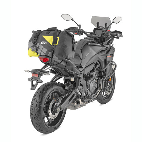 GIVI EA115GYB waterproof saddle bag, 40 ltr, grey and yellow pattern