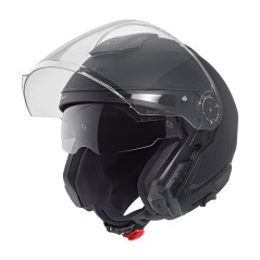 SCHUBERTH J2 Open Face Helmet, Matte Black