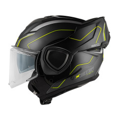 Casco Flip-Back GIVI X36 Fiber Pulse nero opaco / giallo