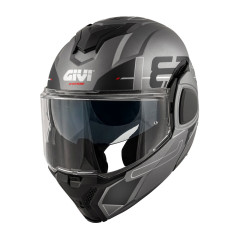Casco modulare Flip-Back GIVI X36 Vertigo titanio opaco / nero