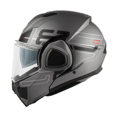 Casco modulare Flip-Back GIVI X36 Vertigo titanio opaco / nero