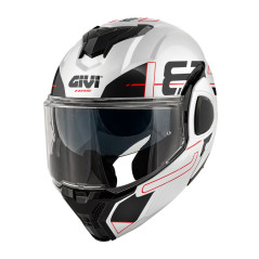 Casco modulare Flip-Back GIVI X36 Vertigo bianco / nero / rosso