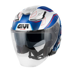 Casco Jet GIVI X31 Impact titanio opaco / nero / rosso