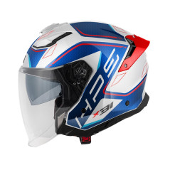 GIVI X31 Impact Jet Helmet white / blue / red