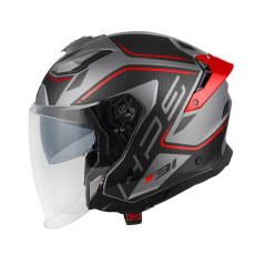 GIVI X31 Impact Jet Helmet matt titanium / black / red