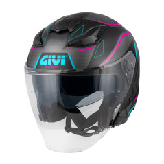 Casco Jet GIVI X31 Impact nero / titanio / fucsia