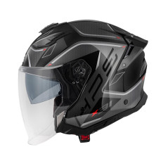 Casco Jet GIVI X31 Impact nero / titanio / rosso