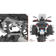 Adattatore per valigie MONOKEY® per portavaligie laterali originali per BMW R 1300 GS Adventure (25) PL5146 - Visenzi Motomarket