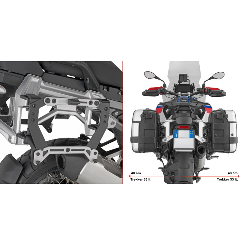 Adattatore per valigie MONOKEY® per portavaligie laterali originali per BMW R 1300 GS Adventure (25) PL5146 - Visenzi Motomarket Adattatore per valigie MONOKEY® per portavaligie laterali originali per BMW R 1300 GS Adventure (25) PL5146 - Visenzi Motomarket