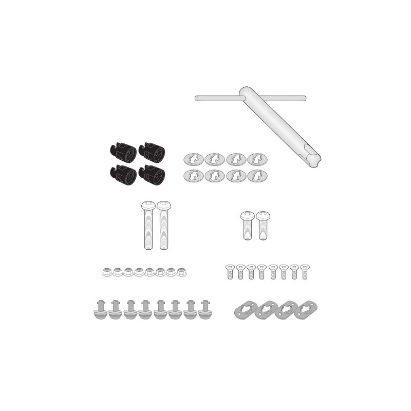 Kit RAPID RELEASE per portavaligie laterale per BMW R 1300 RS (25) 08RKIT Kit RAPID RELEASE per portavaligie laterale per BMW R 1300 RS (25) 08RKIT