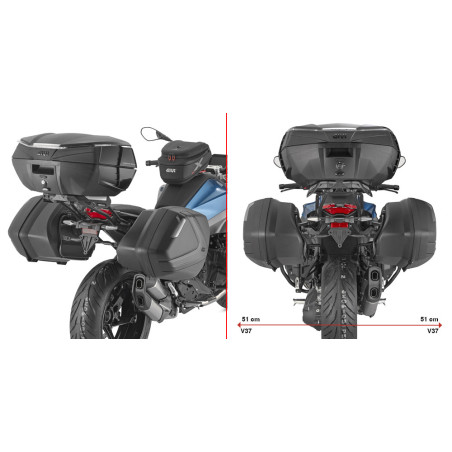 Portavaligie laterale specifico per valigie V35