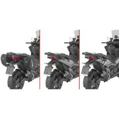 Coppia di attacchi retraibili Stealth per borse laterali EASY12 per Honda Forza 750 (21) STL1188