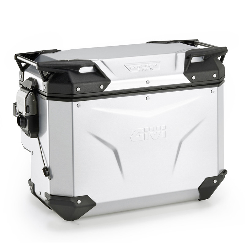 Valigia laterale destra scantonata GIVI Trekker Outback EVO Smart ANODIZZATO 40 - Visenzi Motomarket