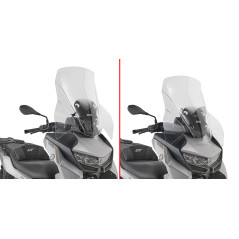 Parabrezza specifico trasparente, 66,5 x 63 cm (H x L) per BMW C 400 GT (25) D5148ST - Visenzi Motomarket