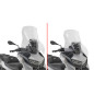 Parabrezza specifico trasparente, 66,5 x 63 cm (H x L) per BMW C 400 GT (25) D5148ST
