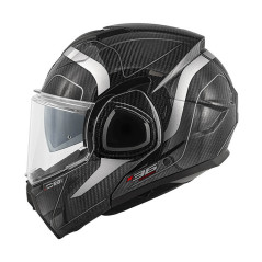 Casco modulare Flip-Back GIVI X36 Carbon nero grafica