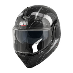 Casco modulare Flip-Back GIVI X36 Carbon nero grafica - Visenzi Motomarket