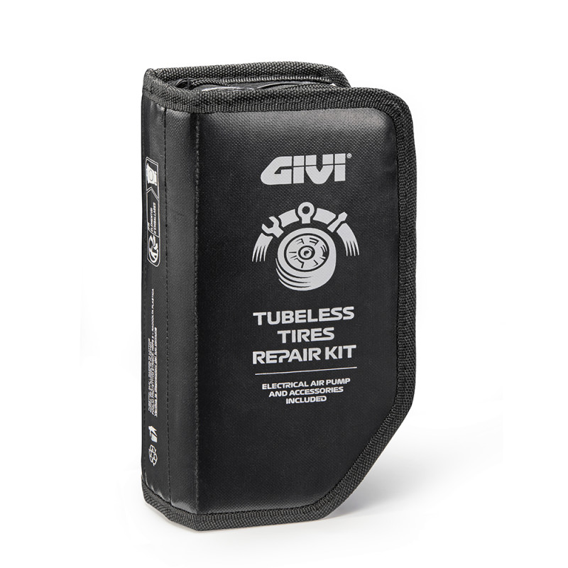 GIVI S451 Kit riparazione pneumatici Tubeless con compressore GIVI S451 Kit riparazione pneumatici Tubeless con compressore
