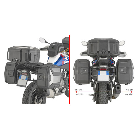 Portavaligie laterale MONOKEY per BMW F 450 GS (26) PLO5155MK