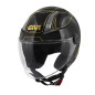 GIVI 11.7 Logic Casco Demi-Jet Nero / Titanio / Oro - Visenzi Motomarket