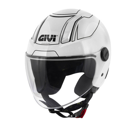 GIVI 11.7 Logic Casco Demi-Jet Bianco / Nero / Titanio