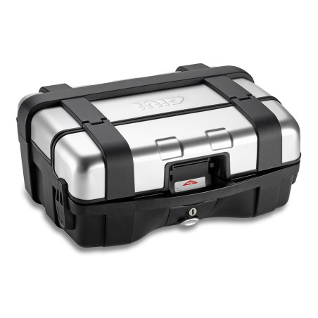 Coppia di valigie laterali GIVI Trekker TRK33N con finitura alluminio