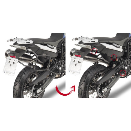 Portavaligie laterale a rimozione rapida per BMW F 700 GS (13 - 17)